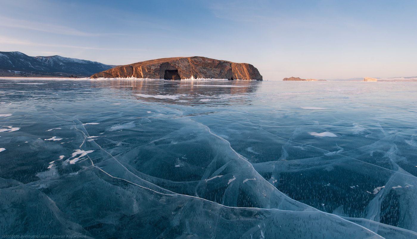 Иркутск озеро Байкал зимой
